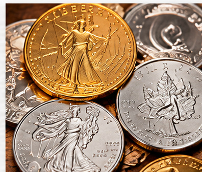 Gold and silver coins